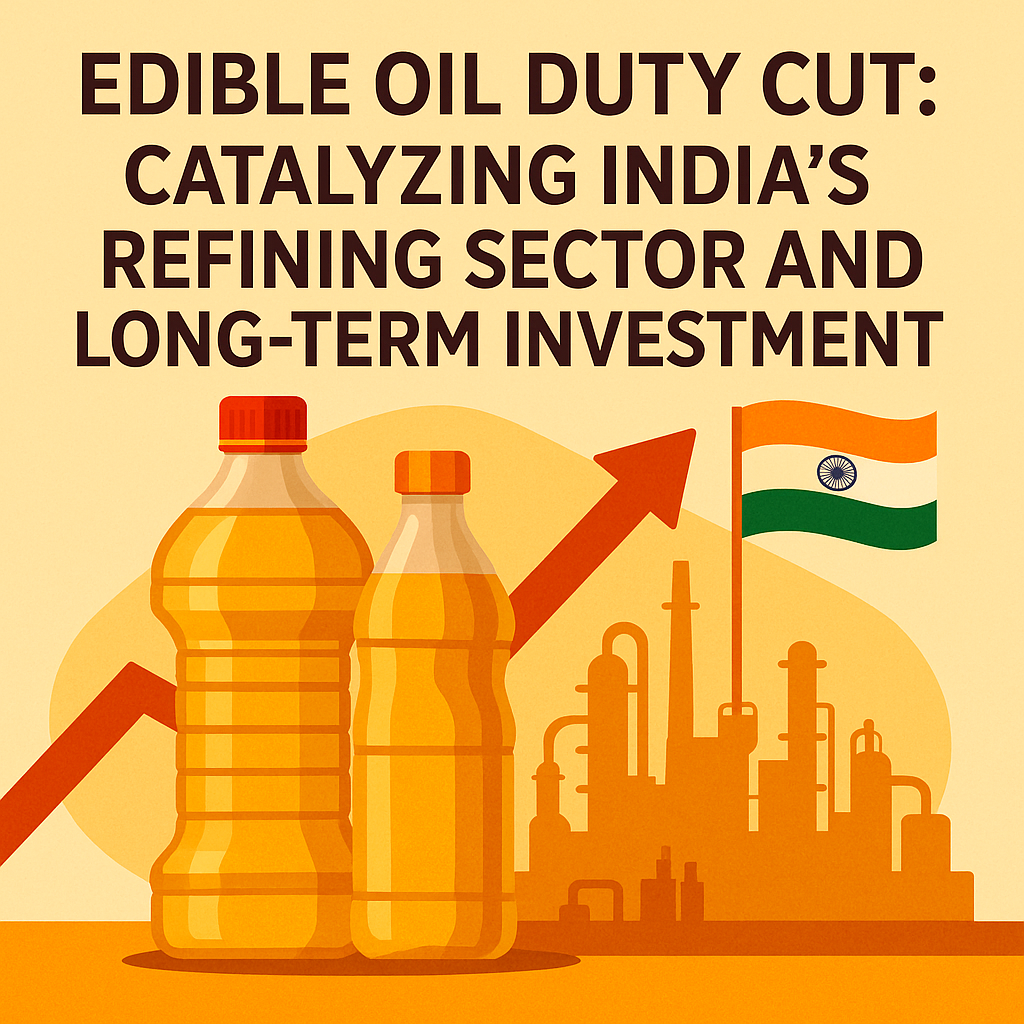 Edible Oil Duty Cut: Catalyzing India’s Refining Sector and Long-Term Investment